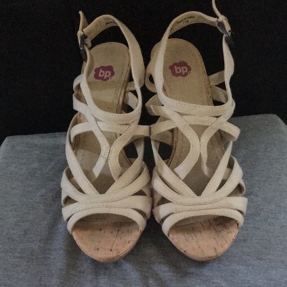 BP Nude Wedges